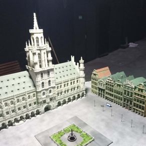 Model of Grand Place  square in Brussels