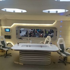 Декорация интерьера межпланетного корабля