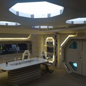 Декорация інтер’єру міжпланетного корабля