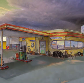 Gas station scenery